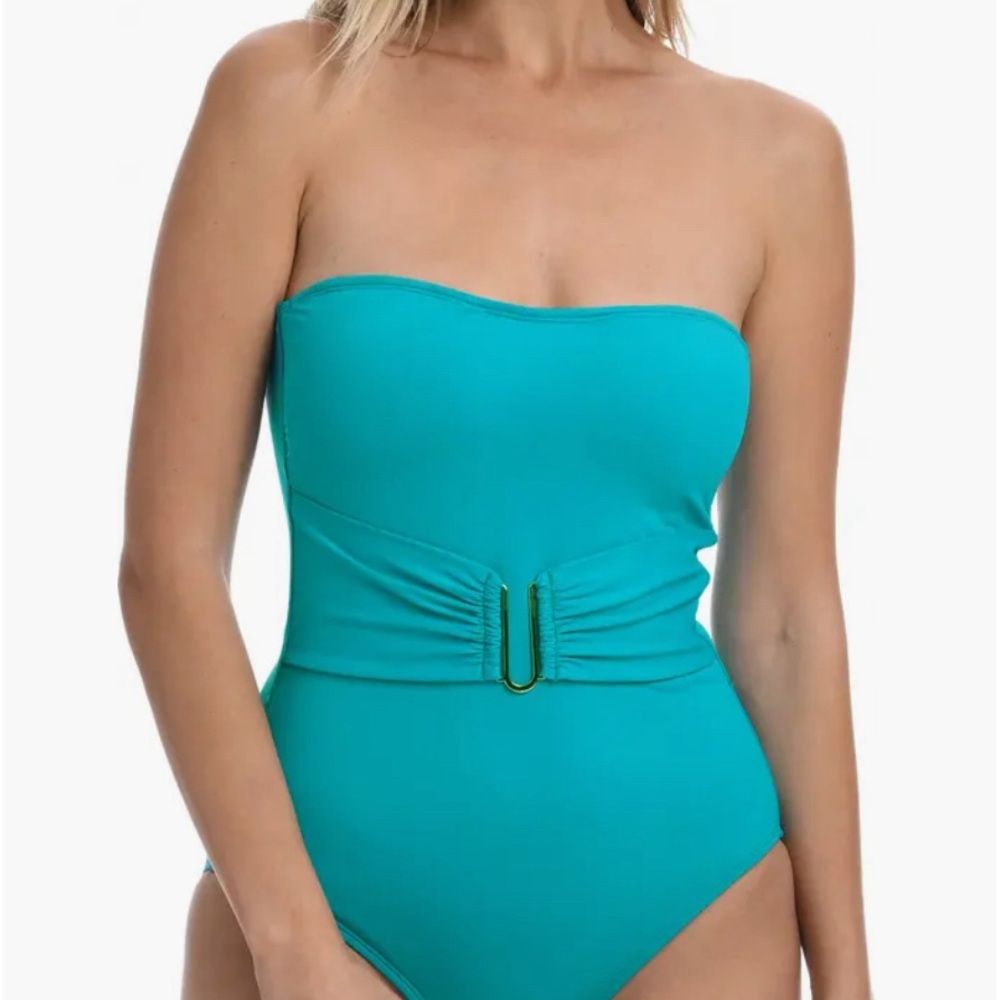 La Blanca Island Goddess Bandeau One. Size 16